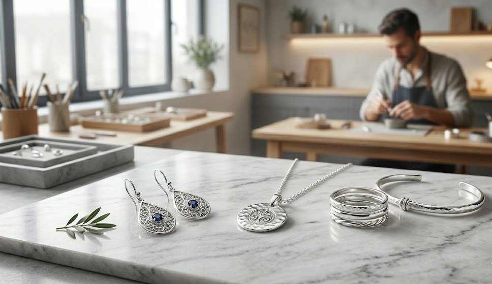 Silver Anello handcrafted jewellery